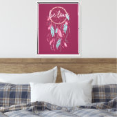 Wees Liefde Droom Catcher Canvas Afdruk (Insitu (Slaapkamer))