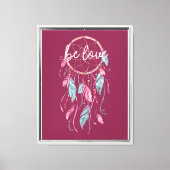 Wees Liefde Droom Catcher Canvas Afdruk (Voorkant)