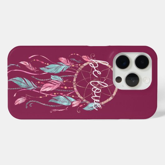 Wees Liefde Droom Catcher Case-Mate iPhone Case (Achterkant (horizontaal))