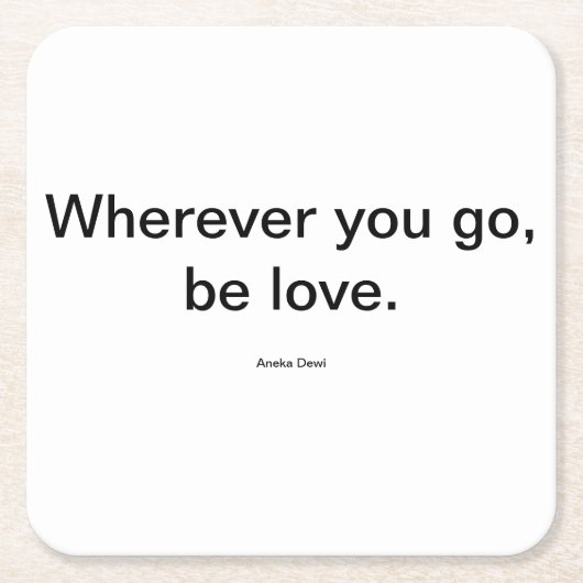 Wees liefde onderzetter (Voorkant)