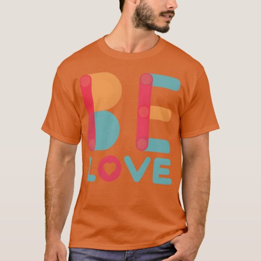 Wees liefde vintage jongen t-shirt (Voorkant)