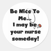 Wees lieve verpleegkundige Stickers (Voorkant)