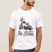 Wees liever bij de boerenboerderij citaat t-shirt (Voorkant)