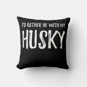 Wees liever bij mijn man   Funny Dog Gift Kussen