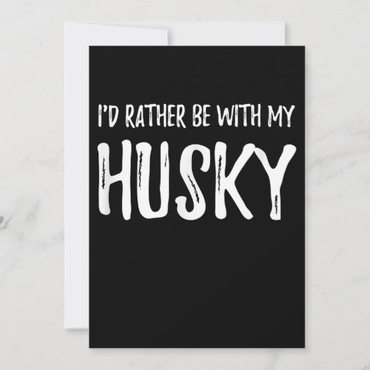 Wees liever bij mijn man | Funny Dog Gift Save The Date (Voorkant)