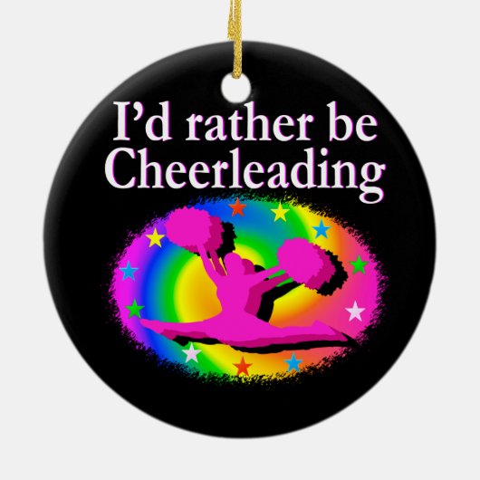 WEES LIEVER CHEERLEADER KERAMISCH ORNAMENT (Achterkant)