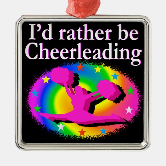 WEES LIEVER CHEERLEADER METALEN ORNAMENT (Voorkant)