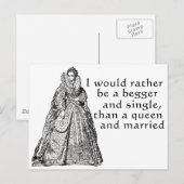 Wees liever een bedriegster briefkaart (Voorkant / Achterkant)