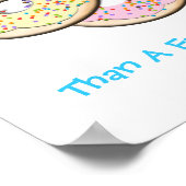 Wees liever een doughnut dan een roestkoek poster (Hoek)