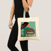 Wees liever een zeemeermin kruidenier Canvas tas F (Voorkant (product))