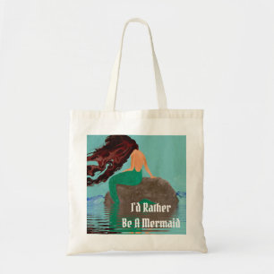 Wees liever een zeemeermin kruidenier Canvas tas F