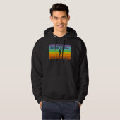 Wees liever honkbal met bas voor grootdochters hoodie (Voorkant volledig)