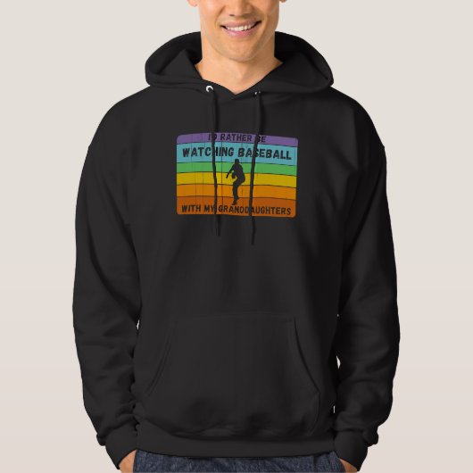 Wees liever honkbal met bas voor grootdochters hoodie (Voorkant)