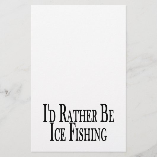Wees liever Ice Vist Briefpapier (Voorkant)