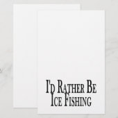 Wees liever Ice Vist Briefpapier (Voorkant / Achterkant)