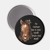 Wees liever in de Stall dan in de Mall-prijsopgave Magneet (Voorkant / Achterkant)