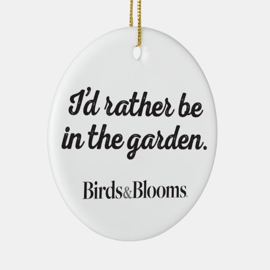 Wees liever in de tuin keramisch ornament (Rechts)