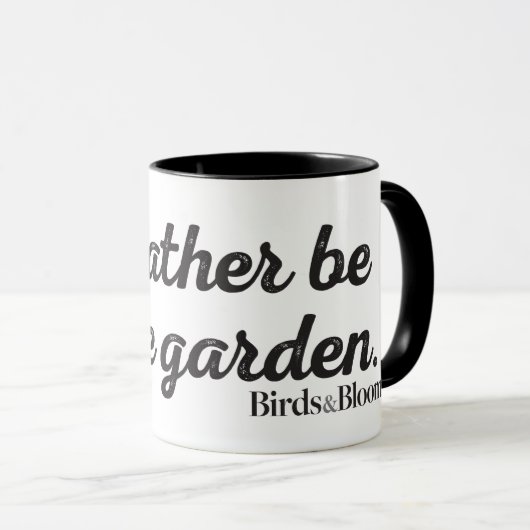 Wees liever in de tuin mok (Voorkant rechts)