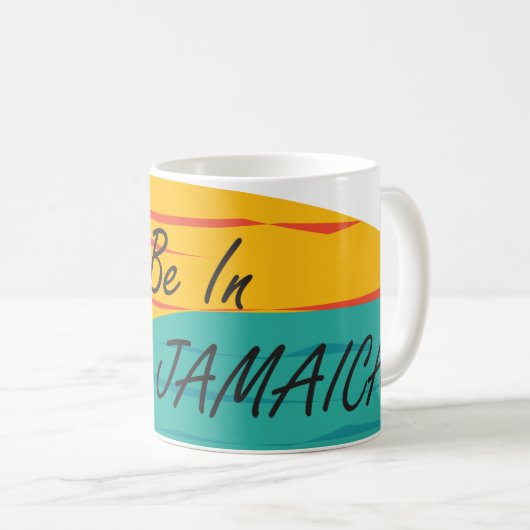 "Wees liever in Jamaica" koffie-Mok (pas aan!) Koffiemok (Voorkant rechts)