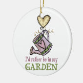 Wees liever in mijn tuin keramisch ornament (Links)