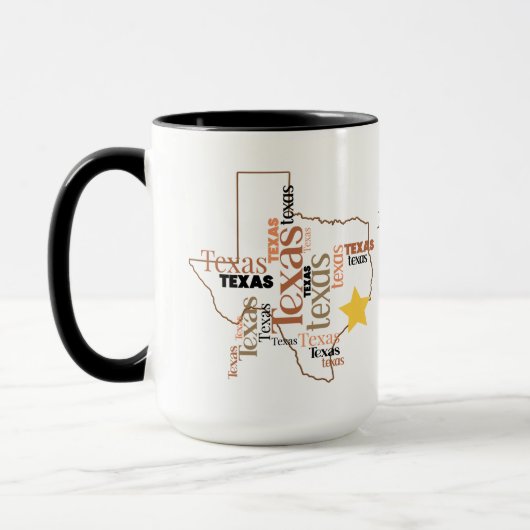 Wees liever in Texas Word Art Mok (Links)