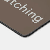 Wees liever vogelkijkend vogelhobby strandvogel bureaumat (Hoek)