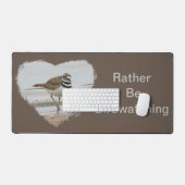 Wees liever vogelkijkend vogelhobby strandvogel bureaumat (Keyboard & Muis)