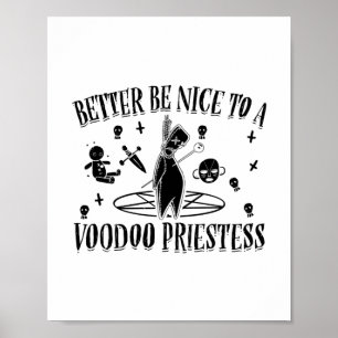 Wees maar aardig voor een voodoo priester - Gift I Poster