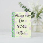 Wees maar zielig. briefkaart (Staand voorkant)