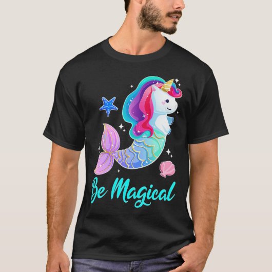 Wees Magical Mermaid Unicorn Squad Mermicorn bff c T-shirt (Voorkant)