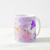 Wees Magisch Paars Unicorn Princess Sparkle Koffiemok (Voorkant rechts)