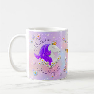 Wees Magisch Paars Unicorn Princess Sparkle Koffiemok