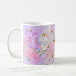 Wees Magisch Roze Unicorn Princess Sparkle Koffiemok
