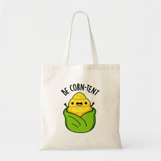 Wees maïs-tent grappige maïs woordspeling tote bag (Voorkant)
