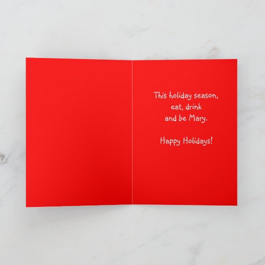 Wees Mary Holiday Kaart (Binnen)