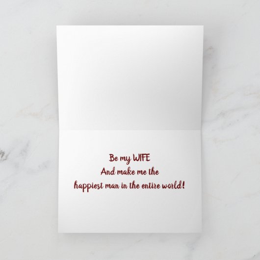 ***WEES ME VROUW*** VOORSTEL KAART (Binnen)