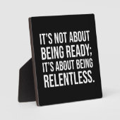 Wees meedogenloos - Succesmotivatie Fotoplaat (Voorkant)