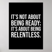 Wees meedogenloos - Succesmotivatie Poster (Voorkant)