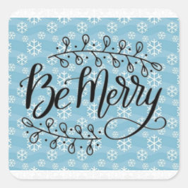 Wees Merry Lace en Sneeuwland Kerst stickers