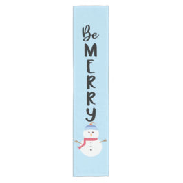 Wees Merry Snowman Korte Tafelloper