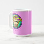 Wees Miami Kitsch Iconische Medusa, Pride Koffiemok (Voorkant links)