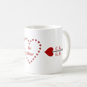 Wees mij. Hoorzitting Cupid Arrow Initialen Coffee Koffiemok (Voorkant rechts)