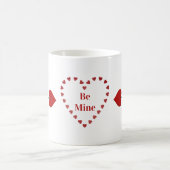 Wees mij. Hoorzitting Cupid Arrow Initialen Coffee Koffiemok (Center)