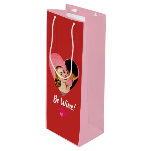 Wees mij. Wijn zijn! Cadeautas (Voorkant Gekanteld)