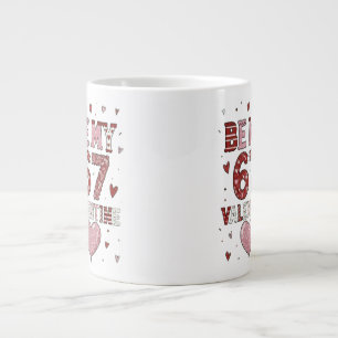 Wees mijn 67 Valentijnsdag - Liefdesviering Design Grote Koffiekop