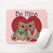 Wees mijn Beer Couple Mousepad Muismat (Met muis)