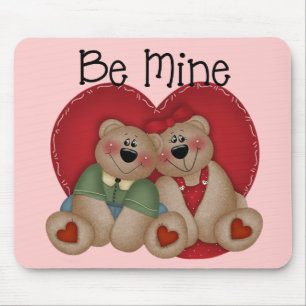 Wees mijn Beer Couple Mousepad Muismat
