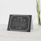 Wees mijn beste man Groomsman-voorstel Kaart (Voorkant)