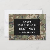 Wees mijn beste man Kaart - Camo (Voorkant)