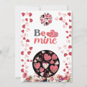 Wees mijn bloemenbol roze harten Valentijnsdag Feestdagenkaart (Voorkant)